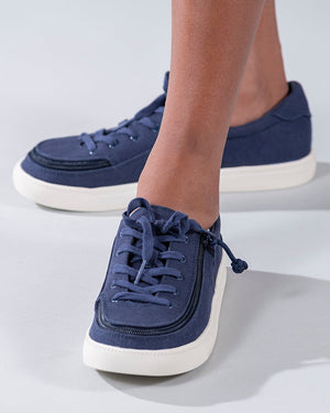 Kid's Navy BILLY Sustainable Lace Lows -Shoekid.ca