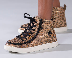 Leopard Shimmer BILLY Classic Lace Highs -Shoekid.ca