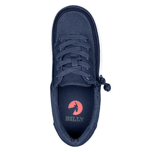 Kid's Navy BILLY Sustainable Lace Lows -Shoekid.ca