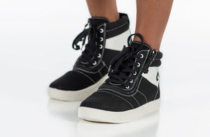 Black BILLY Street Short Wrap High Tops -Shoekid.ca