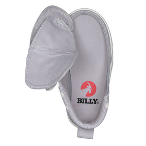 Toddler Grey Polka BILLY Classic Lace Highs -Shoekid.ca