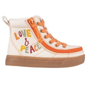 Toddler Love and Peace BILLY Classic Lace Highs -Shoekid.ca