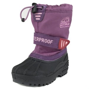 D.D. Step Little Kid Girl Winter Boots With Fleece Insulation Lilac Color - shoekid.ca