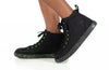 Billy Black/Green Speckle Classic Lace High Tops with zipper, easy on and off for toddlers and big kids, functional and fashionable design.