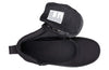 Black Short Wrap D|R high tops with zipper, easy on and off, ideal for toddlers and kids needing extra protection and comfort.