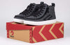 Billy Charcoal/Black Sneaker High Tops with laces and zipper for easy on and off, perfect for kids. Functional and stylish shoes.