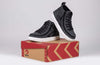 Billy Charcoal/Black CS 1.0 Sneaker High Tops on shoebox, kids shoes with laces and zipper for easy on and off, functional and fashionable.