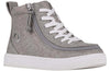 Billy Grey Jersey BILLY Classic Lace Highs, kids shoes with laces and zipper, easy on and off, functional and fashionable.