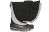 Black/Grey BILLY Ice Winter Boots with easy access design, ideal for wide feet, orthotics, diabetes, plantar fasciitis, and wheelchair use.