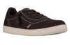 Men&#39;s Dark Brown/White Stitch BILLY Sneaker Low Tops for diabetes, plantar fasciitis, bunions€œwide and extra-wide foot comfort shoes.