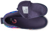 Billy Navy Tie Dye High Tops with open wraparound zipper, showcasing easy on and off design for toddlers and kids, functional and stylish.