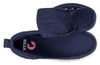 Navy BILLY CS 1.0 Sneaker High Top with open zipper showing interior with laces, easy on and off for kids.