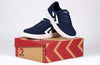 Billy Navy/White BILLY CS 1.0 Sneaker Low Tops with laces and zipper for easy on and off, shown on a branded shoebox.