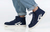 Navy/White Billy CS 1.0 Sneaker High Tops with laces and zipper, ideal for easy on and off for kids, featuring trendy skate-inspired design.