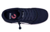 Navy/White BILLY CS 1.0 Sneaker Low Tops with laces and zipper, easy on/off for kids, functional and fashionable design.