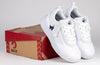 White/Navy BILLY Sport Court Athletic Sneakers for kids with laces, zippers for easy on/off, durable faux leather, functional and fashionable.