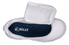 Top view of Billy White/Navy Sport Court Athletic Sneaker with zipper for easy on and off, ideal for toddlers and big kids.