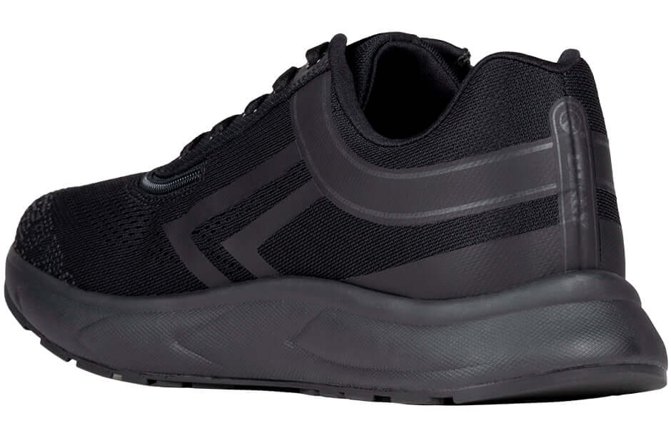 Black BILLY Sport Inclusion men's adaptive sport sneakers easy on with side zipper, ideal for diabetic feet and arthritis