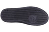Sole view of Black to the Floor Canvas BILLY High Tops with rubber tread pattern for grip and durability