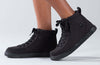 Black Canvas High Tops with Laces and Zipper, Easy On and Off for Kids, Functional and Fashionable Footwear