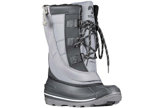 Grey BILLY Ice Winter Boots - AFO Friendly, insulated for warmth, ideal kids' winter footwear.