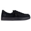 Kid&#39;s black canvas BILLY Classic Lace Lows with zipper and laces for easy on and off, perfect combination of function and fashion.
