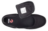 Top view of Men&#39;s Black BILLY Sneaker Low Tops with removable insoles, ideal for orthotics, wide feet, and diabetic-friendly features.