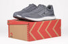 Men&#39;s Charcoal Athletic Sneakers with innovative zipper on shoebox. Suitable for diabetes, bunions, wide feet, and orthotics.