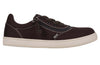 Men&#39;s Dark Brown BILLY Sneaker with White Stitch, Ideal for Diabetic Feet, Plantar Fasciitis, Bunions, Wide and Extra Wide Fit, Orthotics.