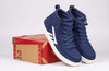 Men&#39;s Navy/White BILLY CS 2.0 High Tops, ideal for diabetes, plantar fasciitis, bunions, wide feet, and wheelchair users.