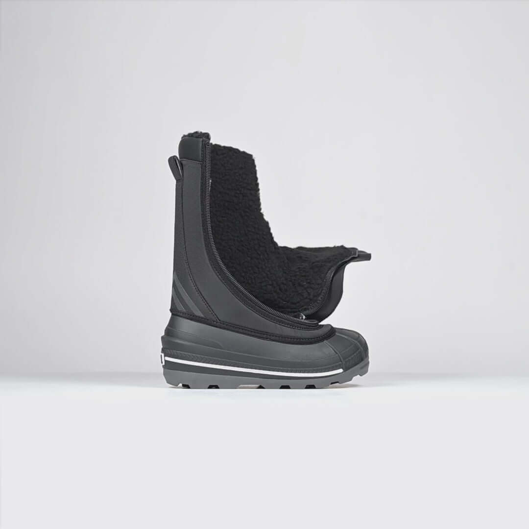 BILLY ICE Winter Boots for Kids - AFO Friendly, open view, demonstrating warmth and comfort features for cold weather protection.