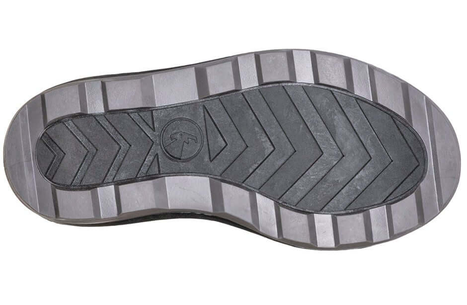 Sole of Purple BILLY Ice Winter Boots showcasing AFO Friendly design for kids