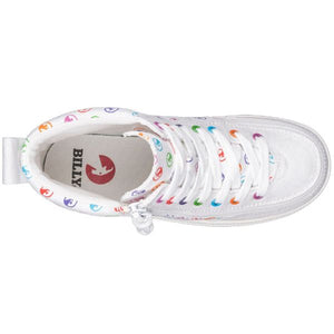 Billy Classic Polka Kids High Top Adaptive Sneaker (EasyOn) - shoekid.ca