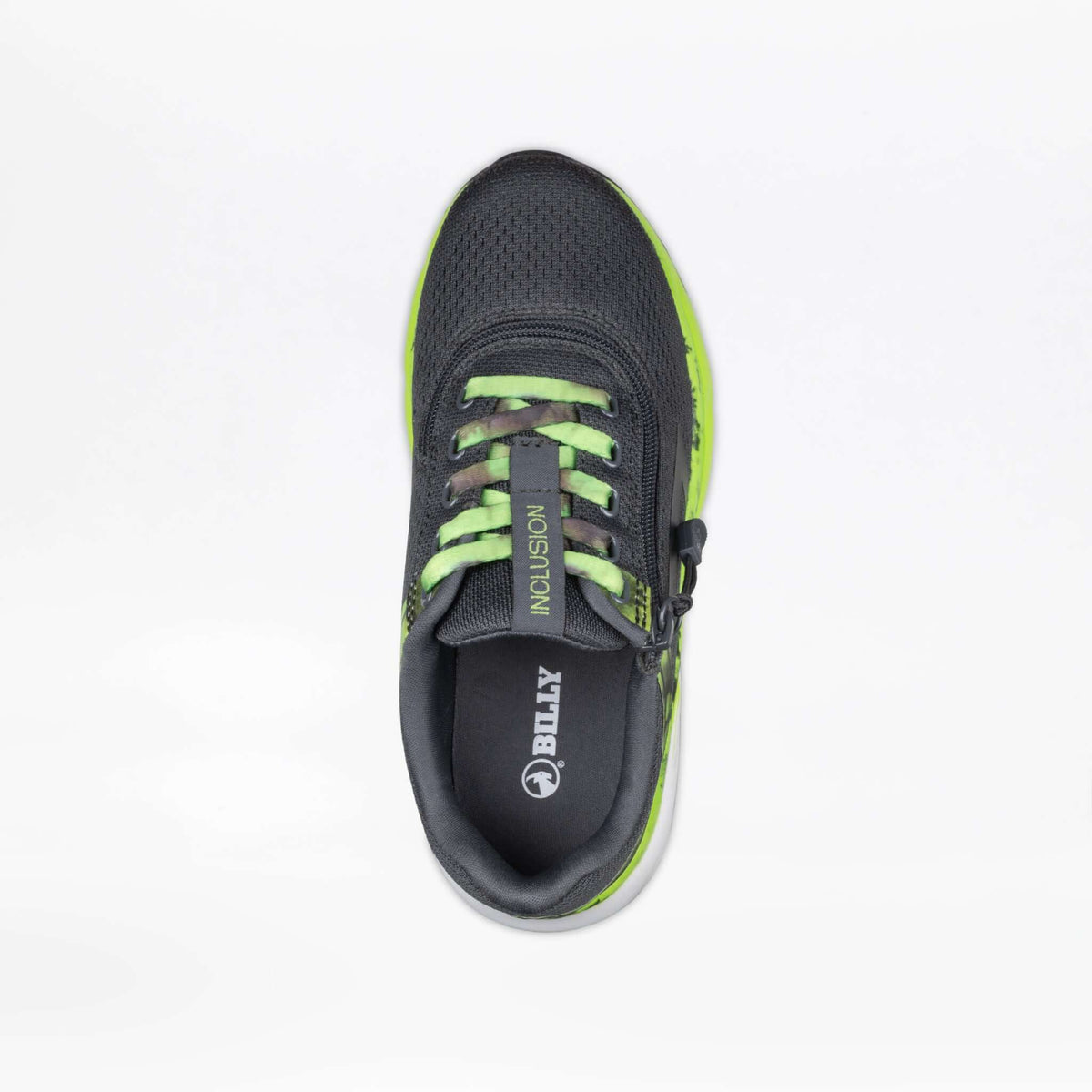 Smoke/Lime Fire BILLY Sport Inclusion -Shoekid.ca