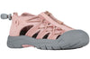 Women&#39;s blush BILLY River Sandals with zipper, faux leather for orthopedic needs, AFO-compatible, ideal for ankle support.