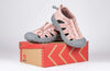 Women&#39;s Blush BILLY River Sandals with faux leather, adjustable bungee, and zipper for easy wear, ideal for AFOs &amp; orthopedic needs.