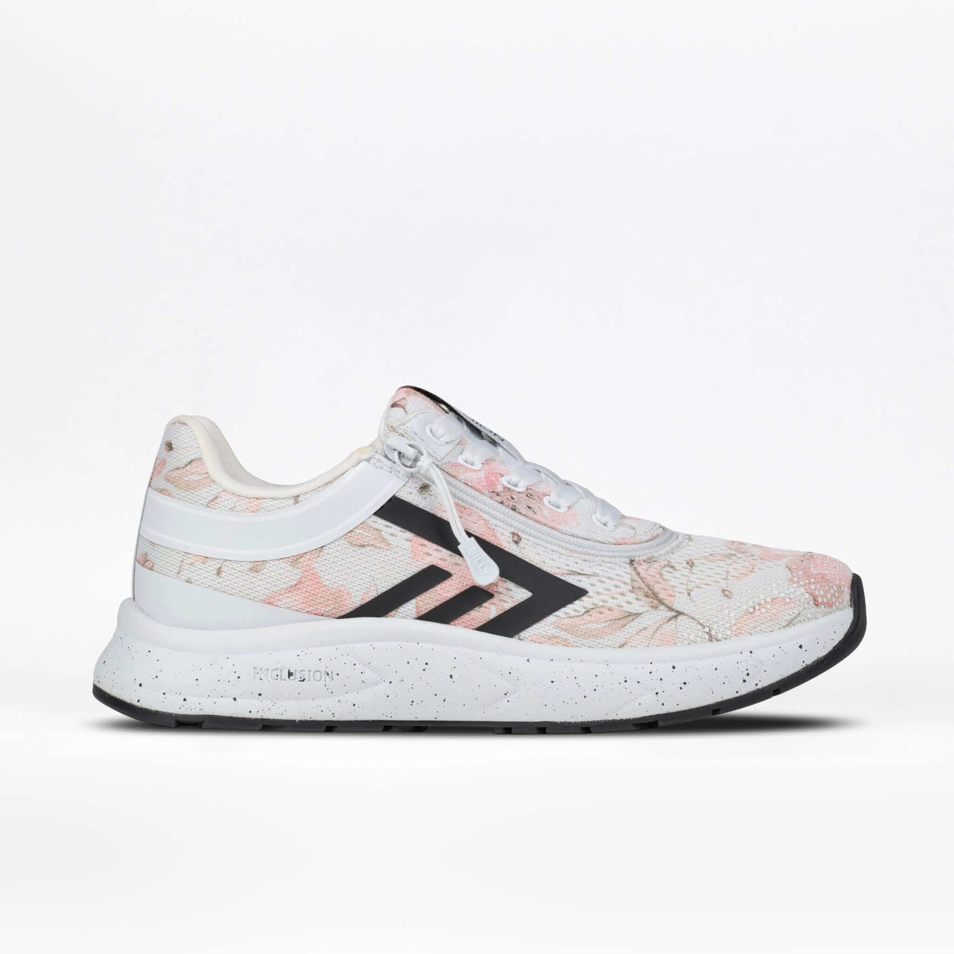 Women's stone floral BILLY Sport Inclusion adaptive athletic sneaker with wraparound zipper