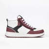 Women&#39;s White/Wine/Black BILLY Comfort DZ High -Shoekid.ca