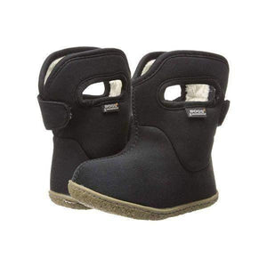 Baby Bogs Solid Black Waterproof Toddler Boots -10C Warm - ShoeKid.ca