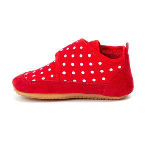 Froddo Girls Red Polka Baby Toddler First Walking Shoes (Made in Europe) - ShoeKid.ca