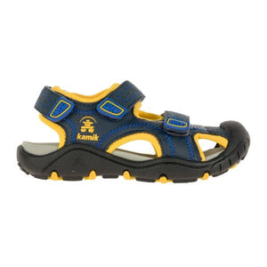 Kamik Seaturtle2 Boys Navy/Citrus Water Friendly Sandals - ShoeKid.ca