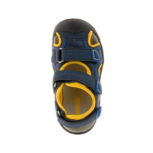 Kamik Seaturtle2 Boys Navy/Citrus Water Friendly Sandals - ShoeKid.ca